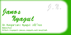 janos nyagul business card